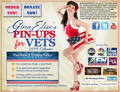 Popular 2013 Pin-Ups For Vets Calendar Just Released